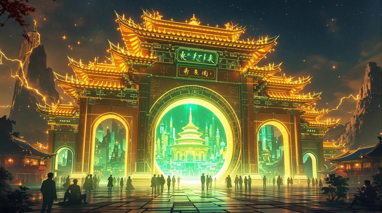 成人漫画免费观看 - 通往次元的第一关,西域门户融合二次元世界的奇幻场景